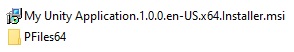 MSI Installation Files