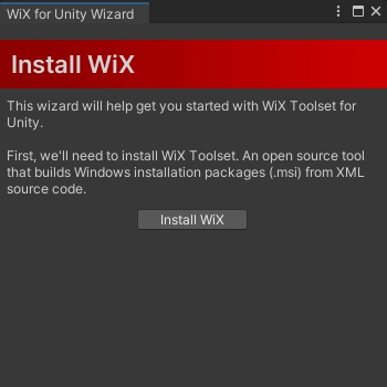 WiX Wizard WiX Installation